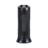 Alera Mini Tower Ceramic Heater, 7 3/8"w x 7 3/8"d x 17 3/8"h, Black ALEHECT17